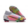 Nike Mercurial Superfly VIII Elite FG Dragonfly - Vit Silver Mörklila