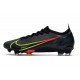 Scarpe Nuovo Nike Mercurial Vapor 14 Elite FG Nero Cyber Off Noir