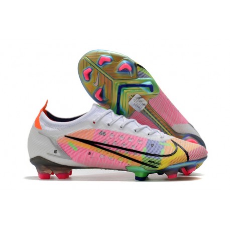 Nike Mercurial Vapor 14 Elite FG Bianco Argento Metallico Uvetta Scuro