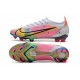 Nike Mercurial Vapor 14 Elite FG Bianco Argento Metallico Uvetta Scuro