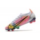 Nike Mercurial Vapor 14 Elite FG Bianco Argento Metallico Uvetta Scuro