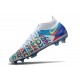 Nike Phantom GT Elite DF 3D FG Bianco Blu Cloro Rosa Blast Opti Giallo