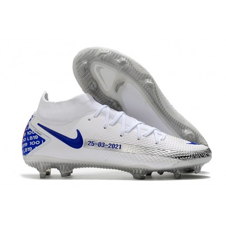 Nike Phantom GT Elite DF FG Nuovo Scarpa Bianco Blu