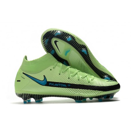 Nike Phantom GT Elite DF FG Nuovo Scarpa Verde Blu