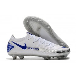 Nike Scarpe da Calcio 2021 Phantom GT Elite FG Bianco Blu