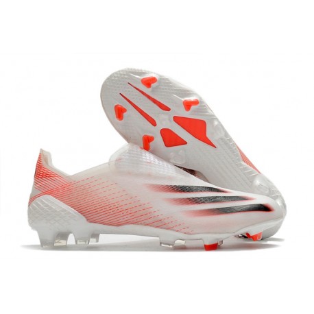 Scarpa da Calcio adidas X Ghosted + FG Bianco Rosso Nero