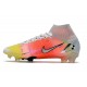 Nike Mercurial Superfly VIII Elite FG Bianco Argento Metallico Platino Puro