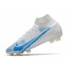 Nike Mercurial Superfly 8 Elite FG Bianco Blu