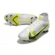 Scarpe Nike Mercurial Superfly VIII Elite FG Bianco Nero Metallic Argento Volt