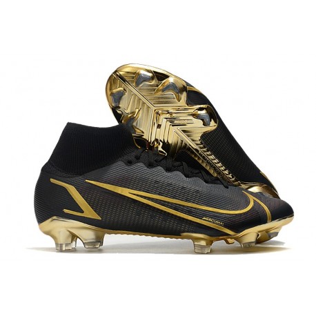 Scarpe Nike Mercurial Superfly VIII Elite FG Nero Oro