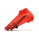 Scarpe Nike Mercurial Superfly VIII Elite FG Rosso Negro