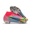 Scarpe Nike Mercurial Superfly VIII Elite FG Rosa Blu Verde