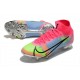 Scarpe Nike Mercurial Superfly VIII Elite FG Rosa Blu Verde