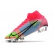 Scarpe Nike Mercurial Superfly VIII Elite FG Rosa Blu Verde