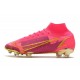 Scarpe Nike Mercurial Superfly VIII Elite FG Rosa Oro Nero