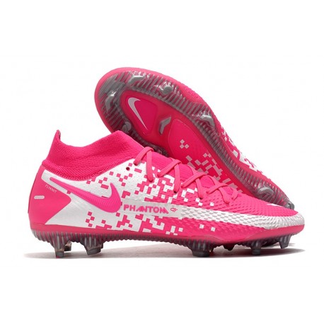 Nike Phantom GT Elite Dynamic Fit FG Rosa Bianco