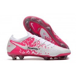 Scarpa Nike Phantom GT Elite FG Uomo Bianco Rosa