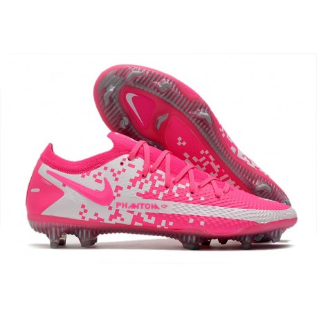 Scarpa Nike Phantom GT Elite FG Uomo Rosa Bianco