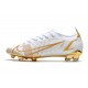 Scarpe Nuovo Nike Mercurial Vapor 14 Elite FG Bianco Oro