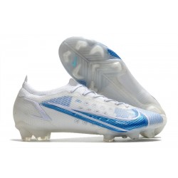 Scarpe Nuovo Nike Mercurial Vapor 14 Elite FG Bianco Blu