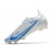 Scarpe Nuovo Nike Mercurial Vapor 14 Elite FG Bianco Blu