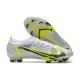 Nike Mercurial Vapor XIV Elite FG Bianco Nero Metallic Argento Volt