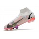 Nike Mercurial Superfly 8 Elite FG Bianco Nero Cremisi Vivace Rosa