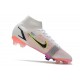 Nike Mercurial Superfly 8 Elite FG Bianco Nero Cremisi Vivace Rosa