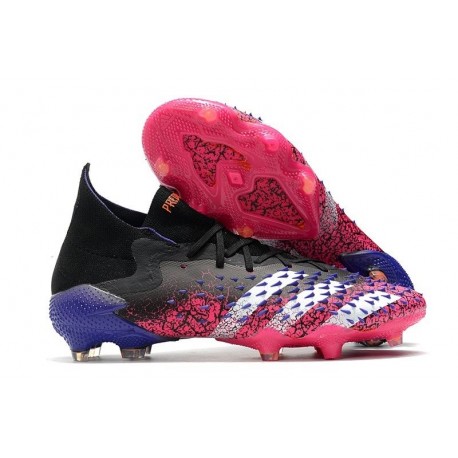 adidas Predator Freak.1 FG Nuovo Nero Core Bianco Rosa Shock