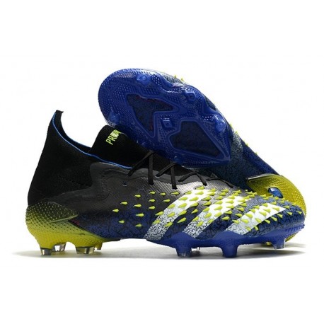 adidas Predator Freak.1 FG Nuovo Blu Nero Core Bianco Giallo Solare