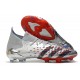 adidas Predator Freak.1 FG Nuovo Argento Metallico Nero Core Scarlatto