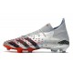 adidas Predator Freak.1 FG Nuovo Argento Metallico Nero Core Scarlatto