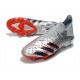 adidas Predator Freak.1 FG Nuovo Argento Metallico Nero Core Scarlatto