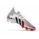 adidas Predator Freak.1 FG Nuovo Argento Metallico Nero Core Scarlatto