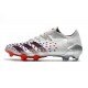 Scarpe adidas Predator Freak.1 Low FG Argento Metallico Nero Core Scarlatto