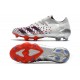 Scarpe adidas Predator Freak.1 Low FG Argento Metallico Nero Core Scarlatto