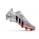 Scarpe adidas Predator Freak.1 Low FG Argento Metallico Nero Core Scarlatto