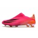 Scarpa da Calcio adidas X Ghosted + FG Rosa Shock Nero Core Arancione Acceso