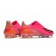 Scarpa da Calcio adidas X Ghosted + FG Rosa Shock Nero Core Arancione Acceso