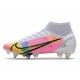 Nike Mercurial Superfly VIII Elite SG-PRO AC Bianco Nero Rosa