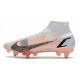 Nike Mercurial Superfly VIII Elite SG-PRO AC Bianco Nero Cremisi Vivace Rosa Blast