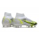 Nike Mercurial Superfly VIII Elite SG-PRO AC Bianco Nero Metallic Argento Volt