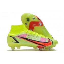 Nike Mercurial Superfly VIII Elite SG-PRO AC Volt Cremisi Vivace Nero