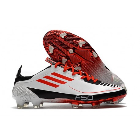 Adidas F50 Ghosted Adizero HT FG Bianco Rosso Nero