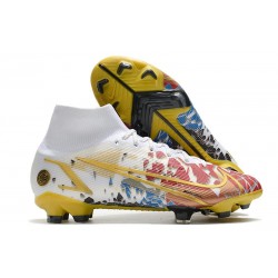 Nike Mercurial Superfly 8 Elite FG Ronaldo Bianco Rosso Blu Oro