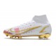 Nike Mercurial Superfly 8 Elite FG Bianco Rosa Oro