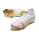 Nike Mercurial Superfly 8 Elite FG Bianco Rosa Oro