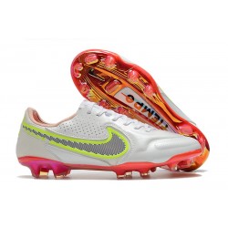 Scarpa Nike Tiempo Legend 9 Elite FG Bianco Rosso Rosa