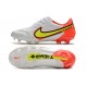 Scarpa Nike Tiempo Legend 9 Elite FG Bianco Volt Cremisi Vivace