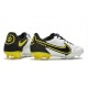 Scarpa Nike Tiempo Legend 9 Elite FG Bianco Fumo Scuro Grigio Nero Giallo